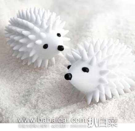 Kikkerland 超蠢萌小刺猬造型衣物烘干球2个装 特价$6.99，直邮无税