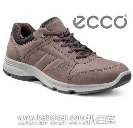 6PM：ECCO 爱步 Sport Light IV 男士 真皮健步休闲鞋  原价$150，现4折特价$60