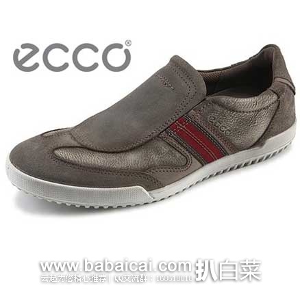 西班牙亚马逊：ECCO 爱步 GRAHAM 男士 一脚蹬休闲鞋   原价€99.95，现优惠码折后实付€47.82