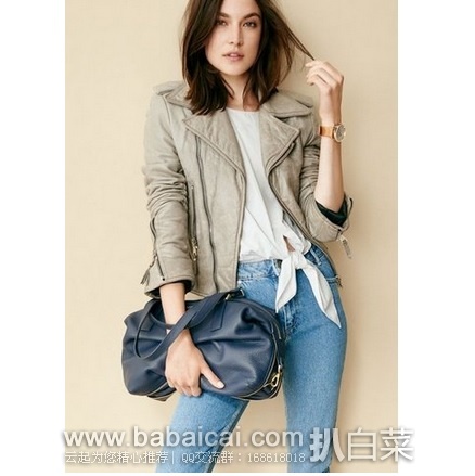 6pm：Fossil 化石 Preston 女士大号真皮斜挎包 原价$278，现4折新低$111.2