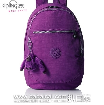 Kipling 吉普林 Challenger 多功能双肩包原价$90,现历史新低$38,到手约¥315,国内官网¥1050