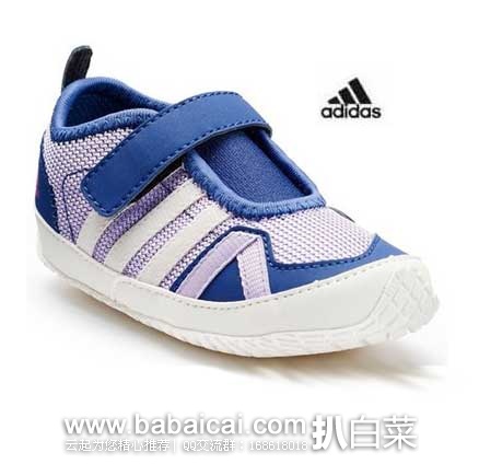 6PM：Adidas 阿迪达斯  幼童款 魔术贴运动鞋  （原价$35，现售价$17.99），公码9折后实付$16.19