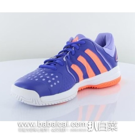 6pm：Adidas 阿迪达斯 Barricade Team 4 xJ 大童款运动鞋 原价$70，现429.99，公码9折新低$26.99，到手约￥240