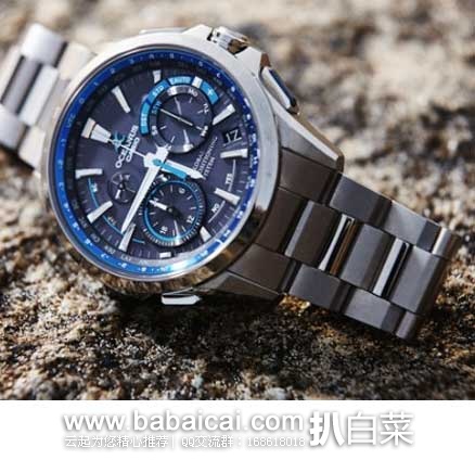 日本亚马逊：CASIO 卡西欧 OCEANUS 海神 太阳能GPS+6局电波男  现售价163200日元（约￥9710）