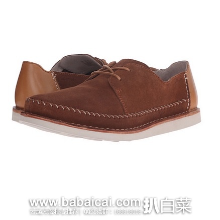 6pm：Clarks 其乐 Brinton Craft 男款真皮休闲鞋 原价$130，现$52.99，公码9 $47.69，到手约￥405