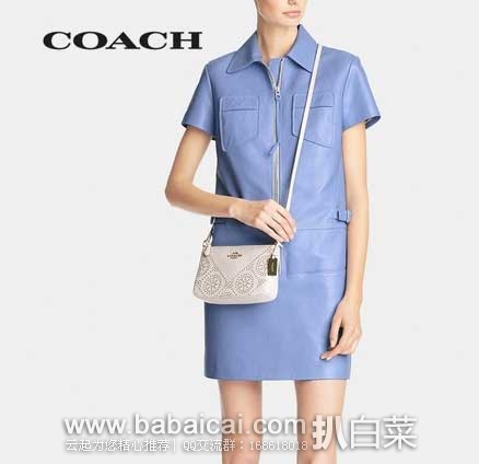 6PM：COACH 寇驰 Min Studs 女款 复古斜挎包 原价$295，现4折售价$118
