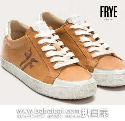 6PM：FRYE 弗莱  女士 真皮6孔系带板鞋  （原价$158，现售价$69.99），公码9折后实付$62.99