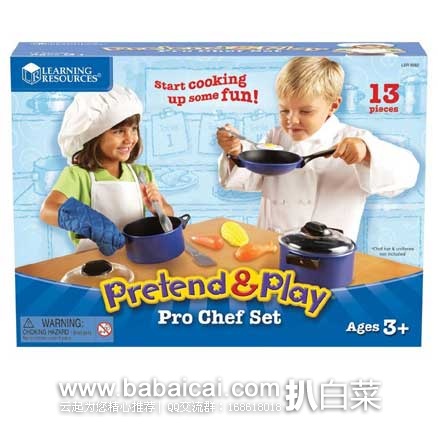 Learning Resources 儿童烹饪玩具  原价$24.99，现售价$15.99