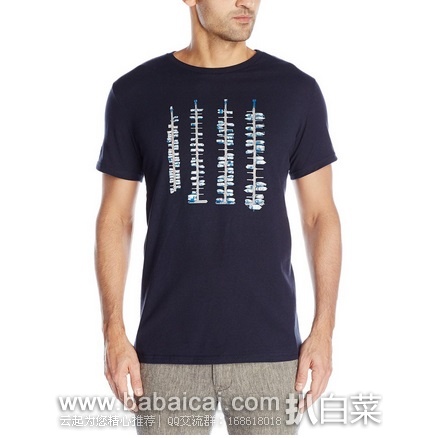 Nautica 诺帝卡 Photo Graphic 男款纯棉T恤 原价$35，现历史低价$14.39，直邮含税到手￥132