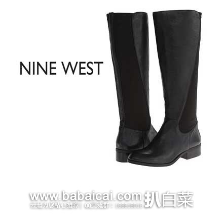 6PM：Nine West 玖熙 Partay 真皮拼接 女士长靴 特价$59.99