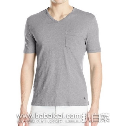 Original Penguin 企鹅 Bing 男款V领T恤 原价$40,现$17.74,直邮含税到手仅¥150
