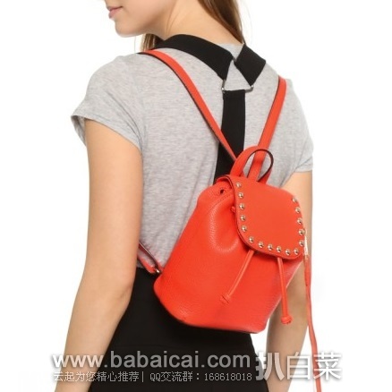 Rebecca Minkoff 瑞贝卡明可弗 女款 真皮双肩背包 原价$245，现特价$131.82，直邮含税到手约￥1038