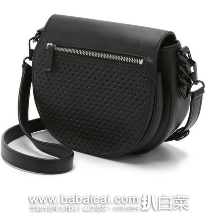 Rebecca Minkoff官网:2016年新款 瑞贝卡明可弗 经典星星镂空真皮马鞍包 原价$295,现历史新低$88,到手约¥620