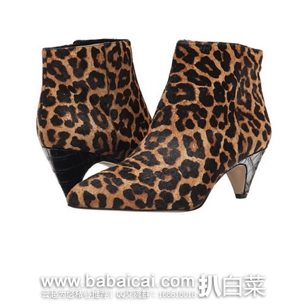 6pm：Sam Edelman 女士真皮豹纹短靴 原价$150，现$59.99，公码9折新低价$53.99，到手￥455