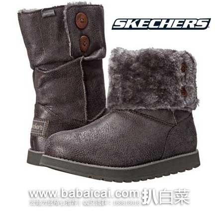 Skechers 斯凯奇 Keepsakes  女士 可翻折保温棉靴  原价$60，现$13.47-$15，直邮到手约￥185左右