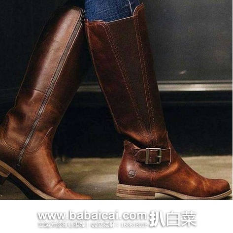 Timberland 天木兰 Savin 女士全真皮抗疲劳长靴 原价$240,现历史新低$$67.93左右,直邮含税到手约¥656,国内¥2500左右