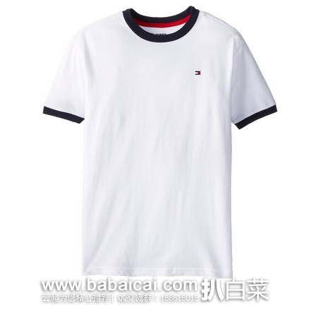 Tommy Hilfiger 汤米希尔费格 男童 圆领短袖T恤 特价$8.99,直邮无税,运费$2.29