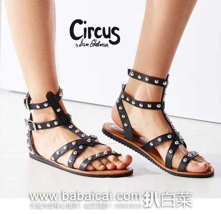 6PM：Sam Edelman 女士铆钉罗马凉鞋 原价$70，现售价$32.99