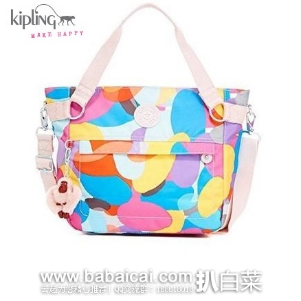 Kipling 吉普林 Gene Printed 女士手提包 印花单肩包 原价$,现$41.99,到手约¥355