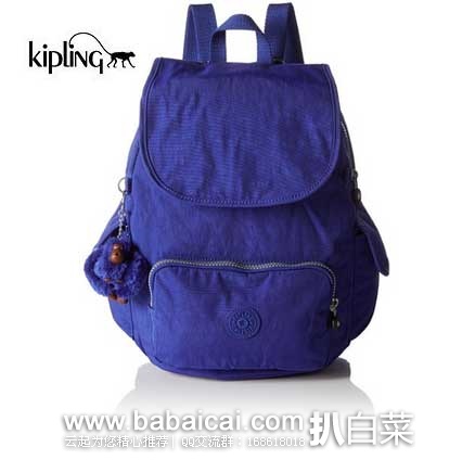 西班牙亚马逊：Kipling 吉普林 City Pack S 女士双肩包 背包 原价€80，现€47.94，直邮退税实付新低价€39.62，直邮到手仅￥360