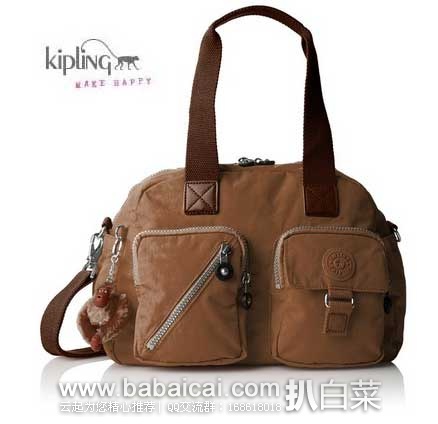 英国亚马逊：KIPLING 吉普林 Defea 女士 经典畅销款 手提斜挎包 （原价£84.9，现£38.2），直邮退税后实付£31.84