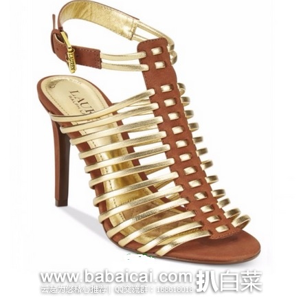 Lauren Ralph Lauren 拉夫劳伦 女士高跟凉鞋 罗马鞋 原价$98,现2.5折历史新低$24.5,直邮含税到手仅¥240