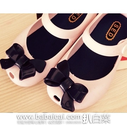 Mini Melissa 梅丽莎 儿童 蝴蝶结 果冻鞋 凉鞋 特价$40.5,直邮含税到手约¥330