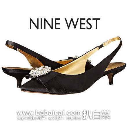 6PM：Nine West 玖熙 Axyel 女士 时尚针扣系带低跟凉鞋 原价$89，现特价$32.99