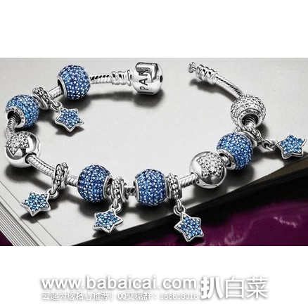 英国亚马逊：Pandora 潘多拉 925纯银带钻星星吊坠 特价£22.91，直邮退税实付£19.09，直邮免税，到手￥200，国内￥498