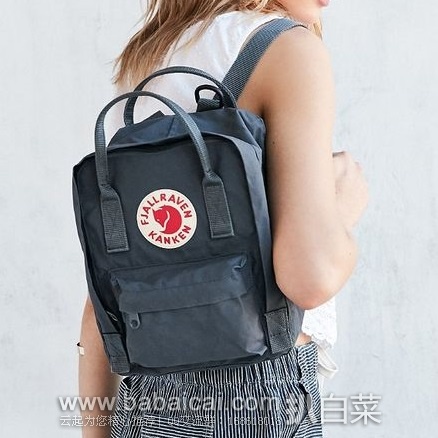 6pm：Fjallraven 北极狐 Kanken Mini 经典双肩包 原价$60，现历史新低$36.99，到手￥308
