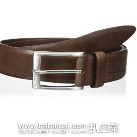 Hugo Boss 雨果博斯 男士真皮皮带 原价$98，现历史新低$21.6，直邮含税到手￥183
