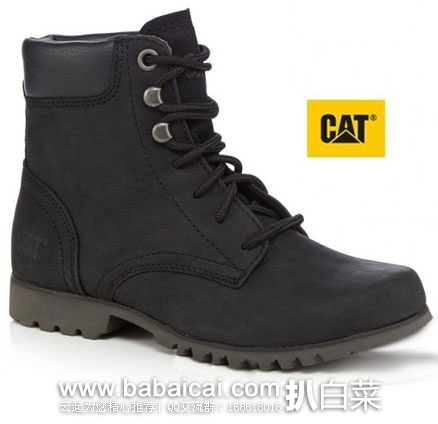 英国亚马逊：Caterpillar 卡特彼勒 女款 经典款真皮踝靴 （原价£100，现售价£30），直邮退税后实付£25