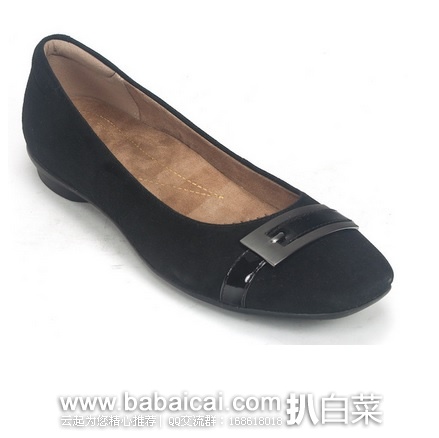 Clarks 其乐 女士真皮休闲平底鞋 原价$95，现好价$36.98，直邮含税到手￥310
