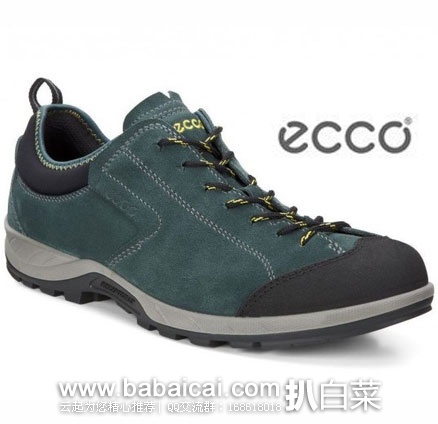英国亚马逊：ECCO 爱步 Yura 男士 户外低帮系带徒步鞋（原价£100，现特价至£59.21），直邮退税实付£49.34