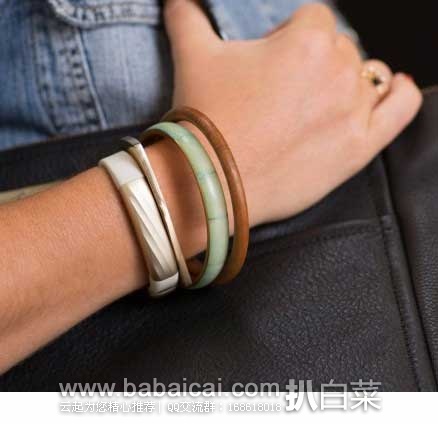 Jawbone UP3 卓棒 旗舰款 智能手环 尺码通用可调节 原价$180，现怒降至历史新低$45.77