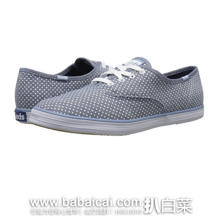 6pm：Keds 女款舒适轻便帆布鞋 原价$50，现$16,99，公码9折新低$15.29，到手约￥160