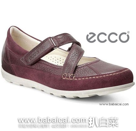 6PM：ECCO 爱步 Cayla系列 女士 真皮 轻量魔术贴健步鞋（原价$130，现特价$59.99），公码9折后$53.99