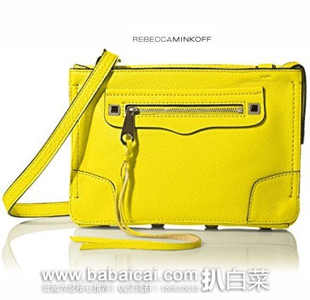 Rebecca Minkoff 瑞贝卡明可弗 女士 经典Mini Mac款真皮单肩包 原价$195，现特价$75.55