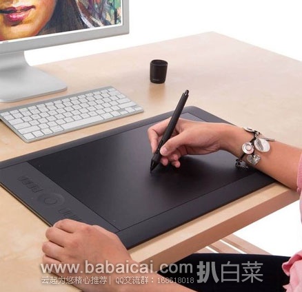 法国亚马逊：高端版Wacom 和冠 PTH-451 数位板、绘画板、绘图板 2048级压感 （原价€225，现金盒特价€119），直邮退税后价格€99.17