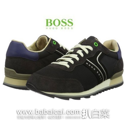 法国亚马逊：Boss Green 绿标 男士真皮休闲鞋  现降至€51.61，直邮退税后€43.01