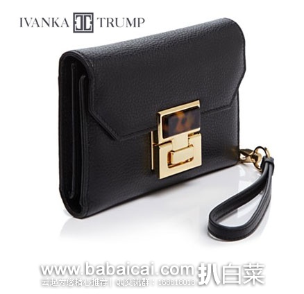 6PM：Ivanka Trump 伊万卡·特朗普 Hopewell 女士 真皮腕包（原价$125，现$42.99），公码9折后$38.69