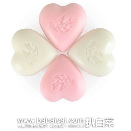 Pre de Probence 普罗旺斯薰衣草/茶花心形香皂礼盒装4件套 原价$20,现$12,直邮免税