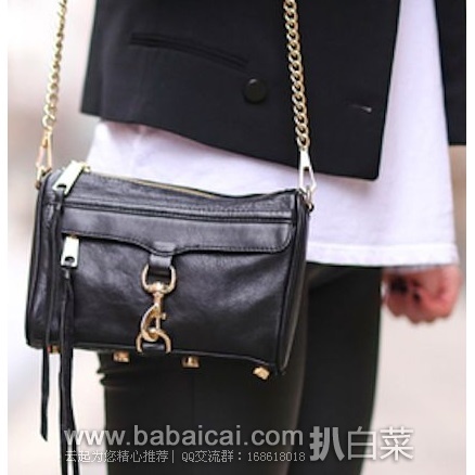 Rebecca Minkoff 官网:瑞贝卡明可弗 成名款 MAC 大号挎包 原价$295,现$148,公码75折新低$103.5,到手¥790,意大利产真牛皮