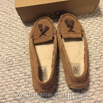 6pm：UGG Lizzy 女士麂皮流苏乐福鞋莫卡辛鞋 原价$85，现$39.99，到手约￥340