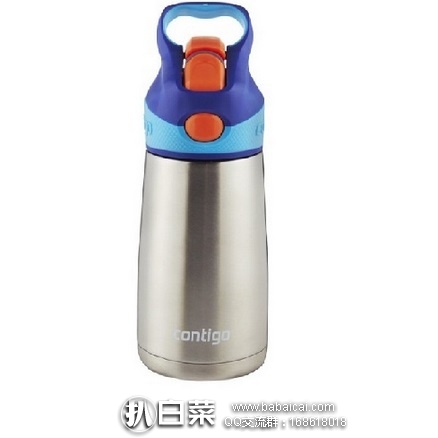 Contigo 康迪克 Autospout 儿童不锈钢保温保冷吸管杯300ml 特价$15.99，直邮含税到手约￥155