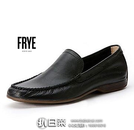 6PM：FRYE 弗莱 Lewis Venetian 男款全粒面真皮一脚蹬休闲鞋  原价$158，现降至3.8折$59.99