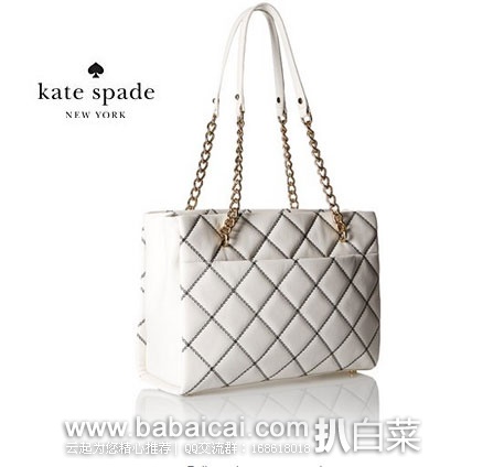 Kate Spade 凯特丝蓓 女士 真皮 小号单肩手提包 原价$348，现降至$162.16