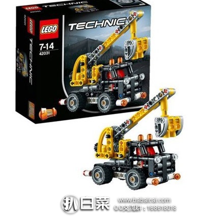 日本亚马逊：LEGO 乐高 机械组车载式吊车玩具积木拼搭 42031  现降至1000日元（约￥66），历史低价！
