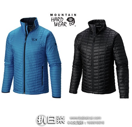 Backcountry：Mountain Hardwear 螺母 男士保暖外套（原价$175，现降至$87.98），额外75折后$65.99