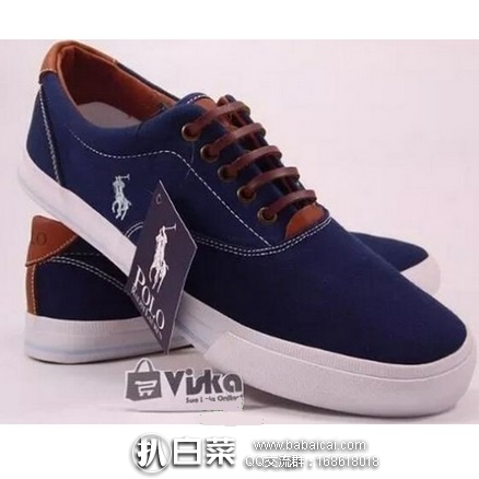 Polo Ralph Lauren 拉夫劳伦 小马标男士帆布休闲鞋 原价$60,现$28左右